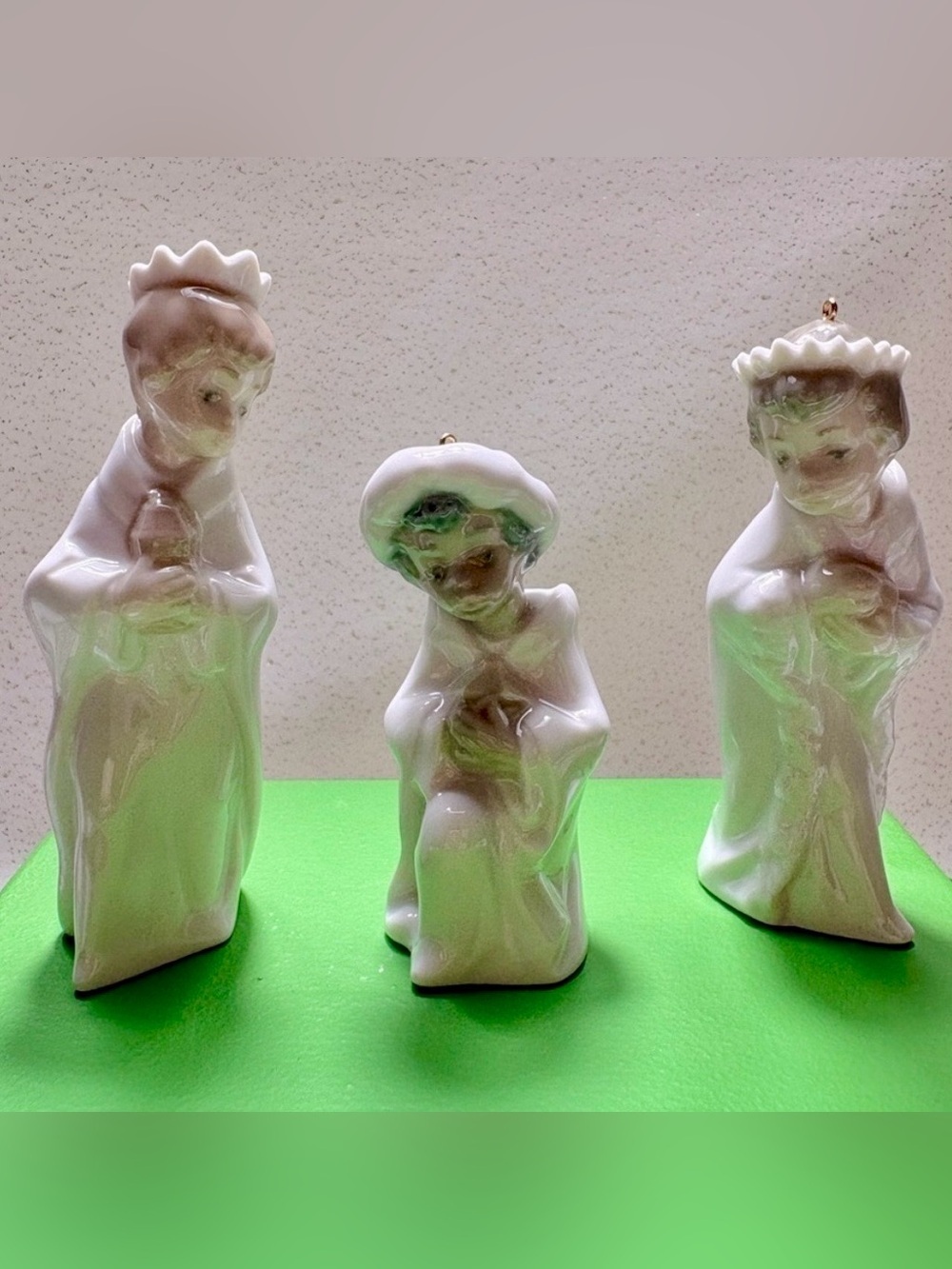 Lladro Porcelain Ornaments Nativity Mini Reyes 3 Wise Men Vintage Daisa In Box